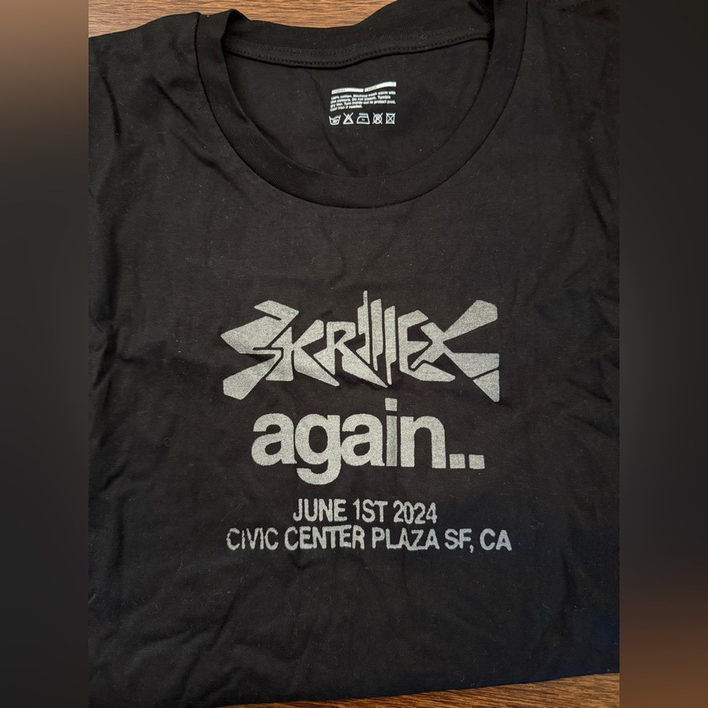 Skrillex Fred Again SF concert band tee